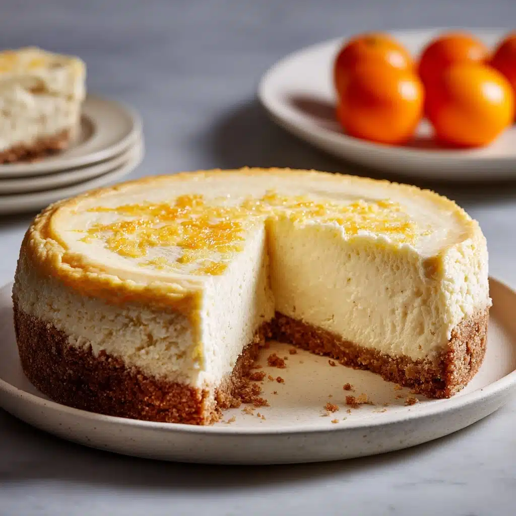 Orange or Clementine Ricotta Cheesecake Recipe - Recipe Image