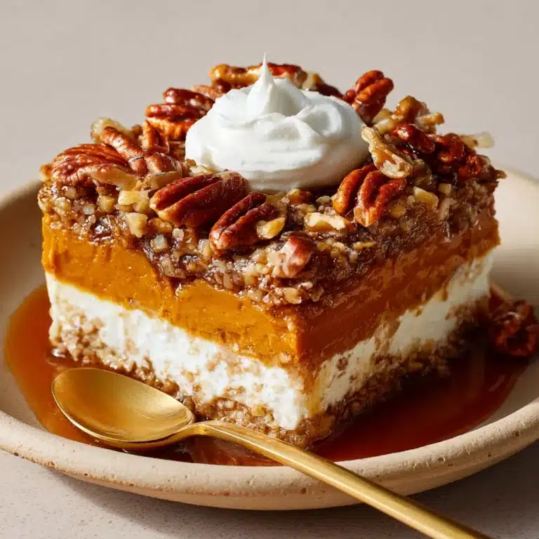 Caramel Pumpkin Cobbler with Pecans Recipe