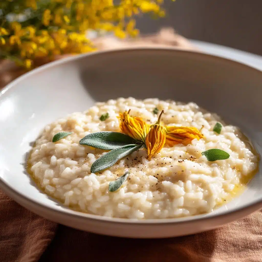 Squash Blossom Risotto Recipe - Recipe Image