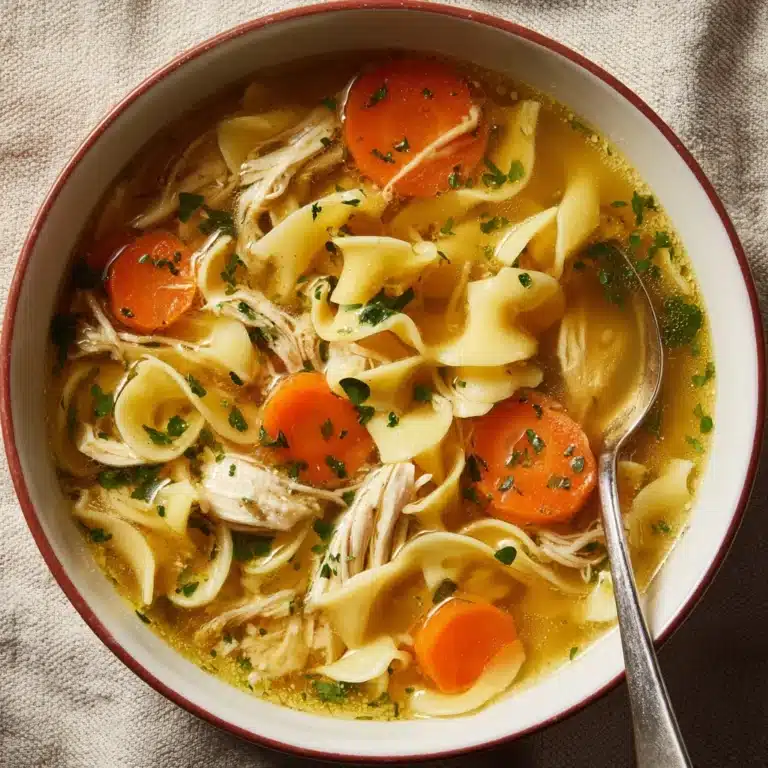 Easy Homestyle Chicken Noodle Soup Recipe