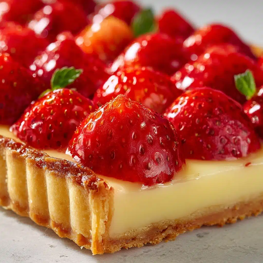 Traditional French Strawberry Tart Recipe - Recipe Image