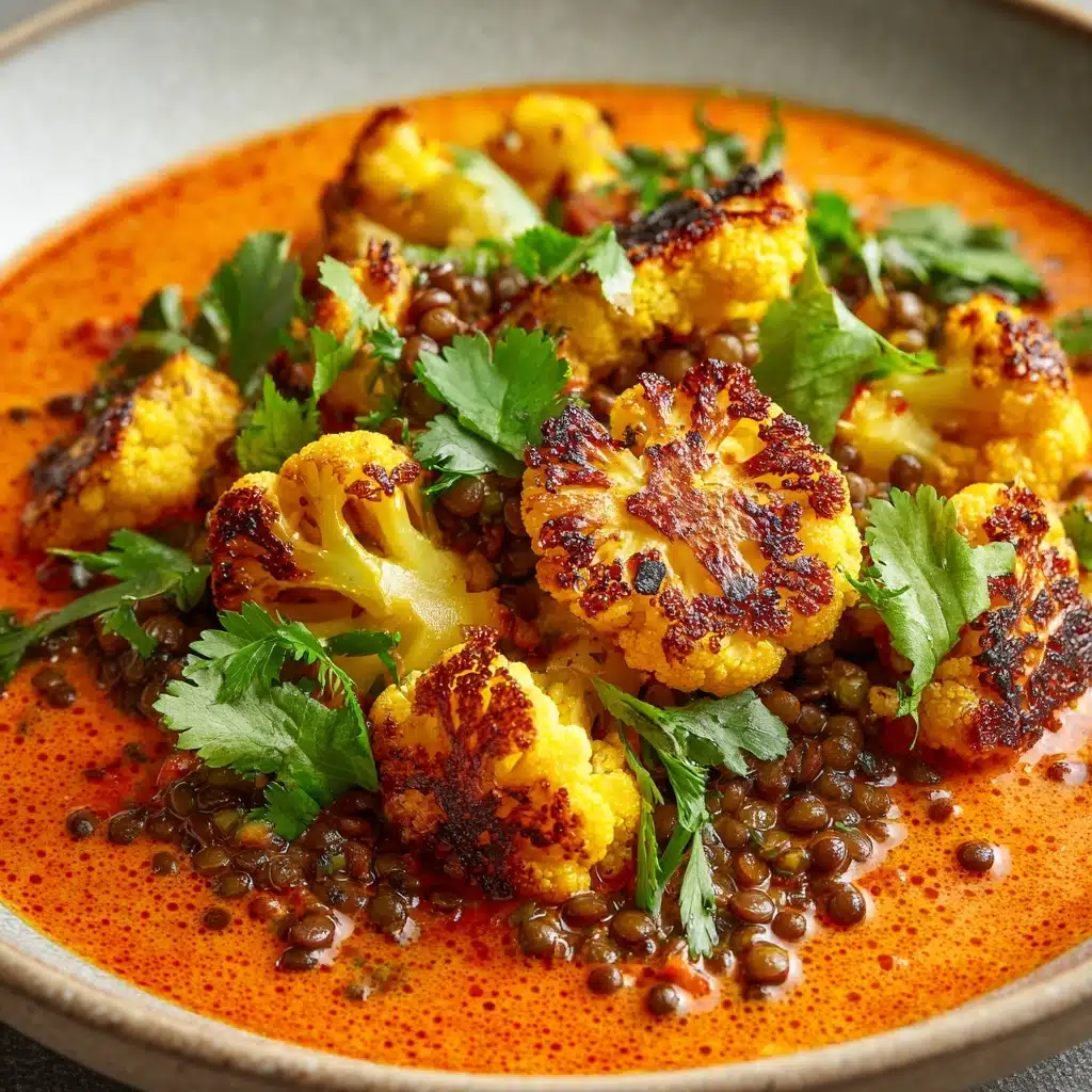 Spice-Roasted Cauliflower in Coconut Tomato Sauce with Lentils Recipe - Recipe Image