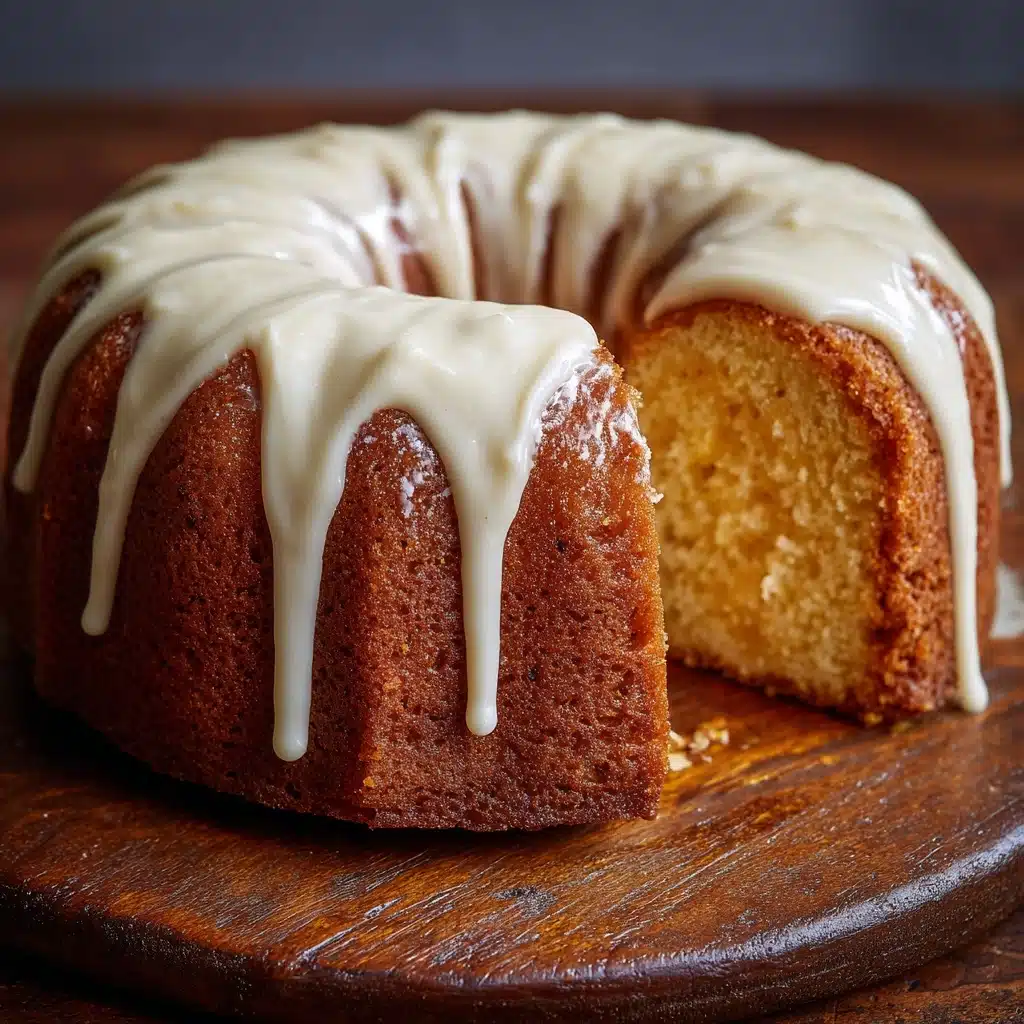 Vanilla Buttermilk Pound Cake with Cream Cheese Glaze Recipe