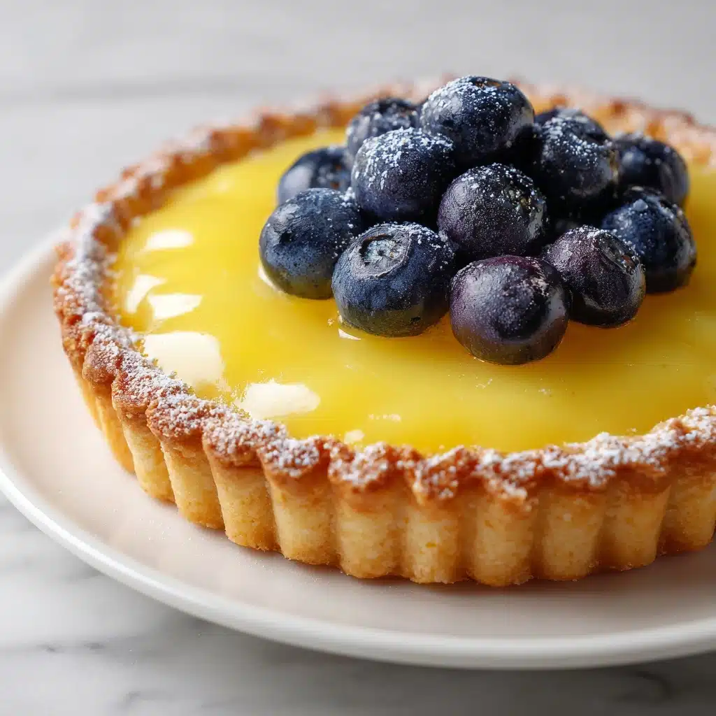 Blueberry Lemon Curd Tart Recipe - Recipe Image
