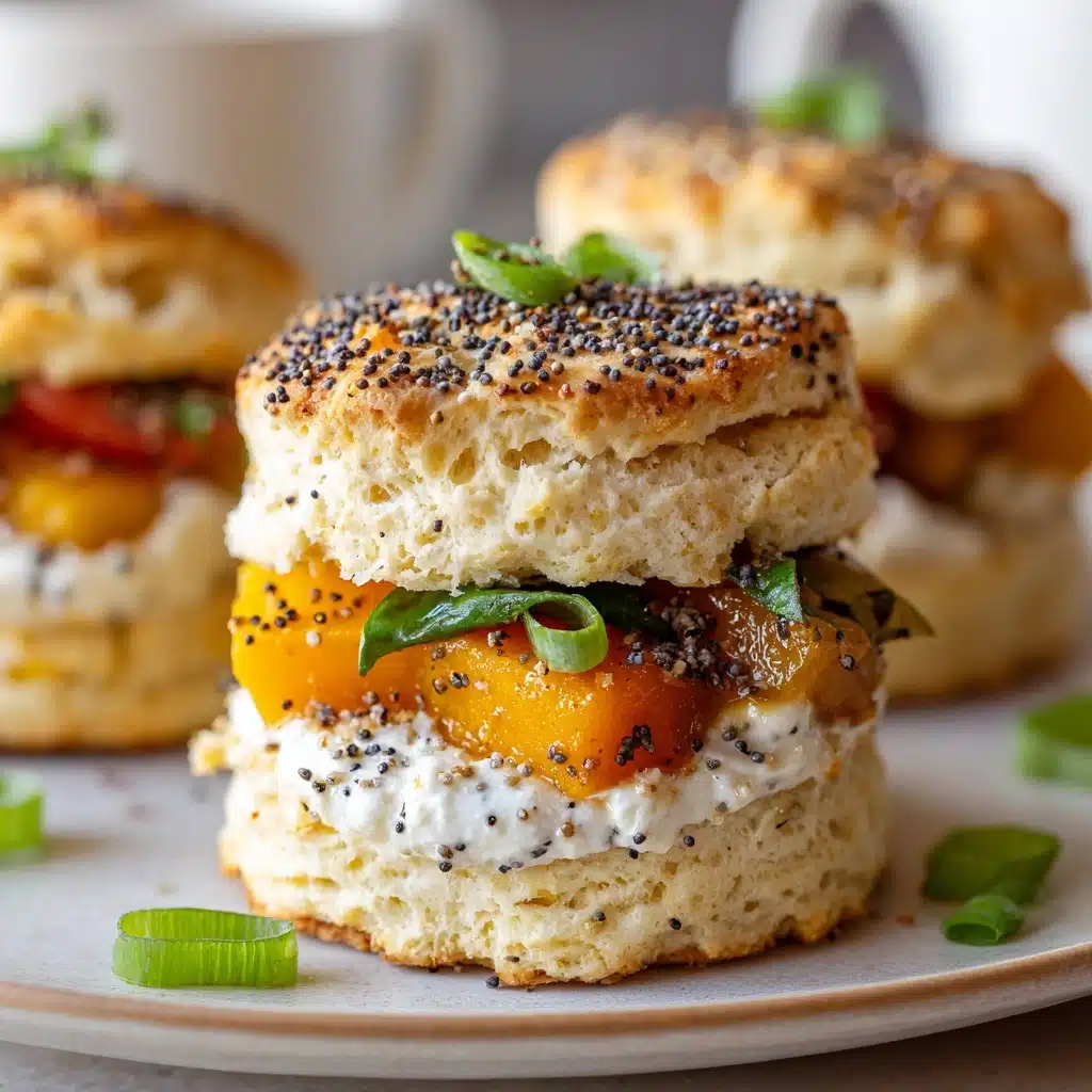 Everything Bagel Biscuit Sandwiches Recipe - Recipe Image