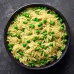 Creamy Parmesan Orzo with Peas Recipe