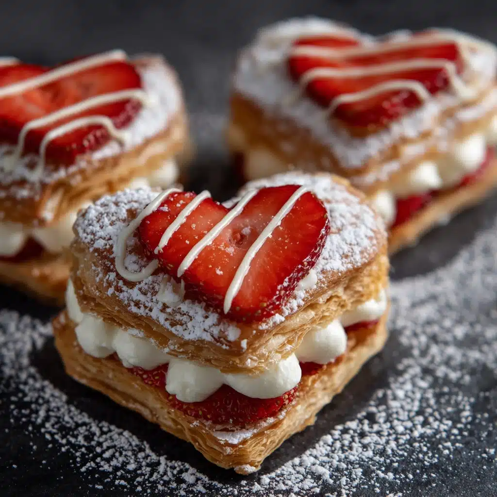 Strawberry Puff Pastry Hearts Recipe - Recipe Image