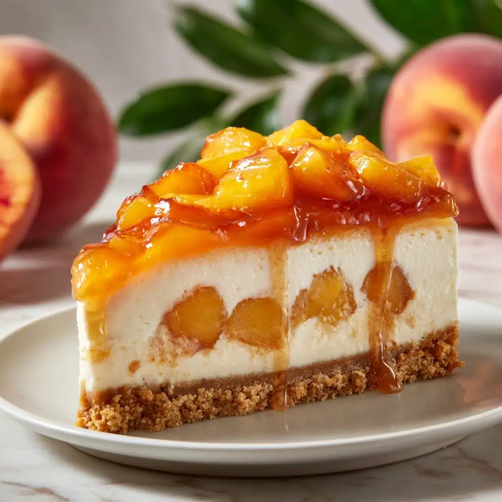 Peach Cobbler Cheesecake Recipe - Recipe Image
