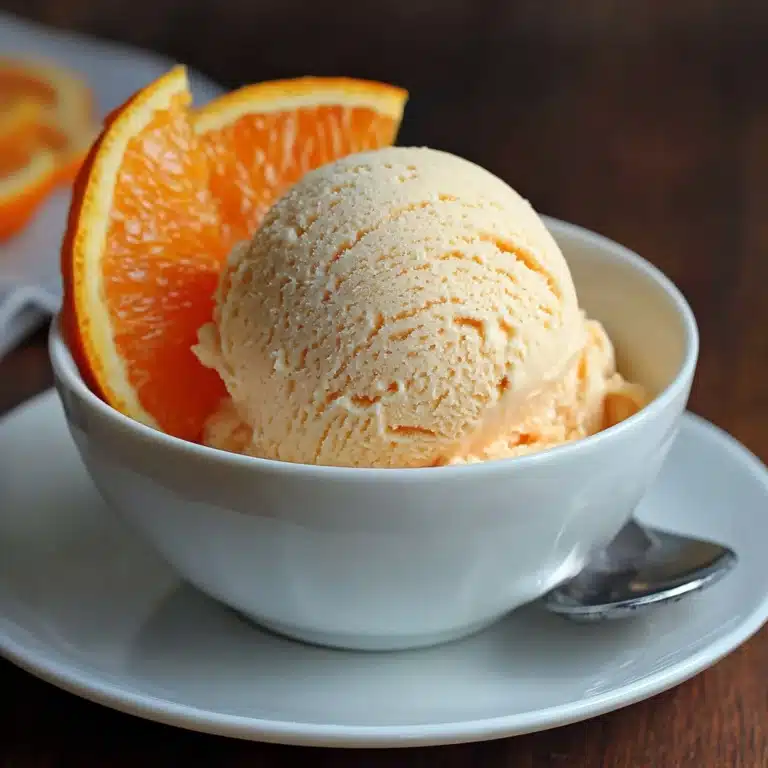 Orange Ice Cream Recipe