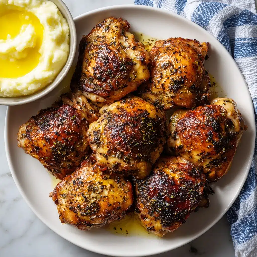 Garlic Parmesan Crispy Chicken Thighs Recipe