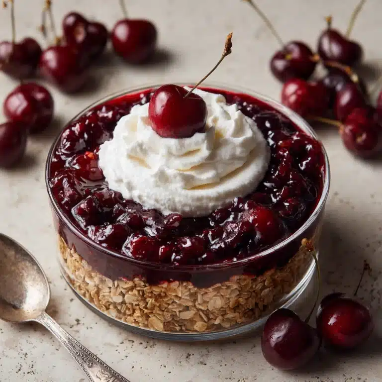 Fresh Cherry Crisp Recipe