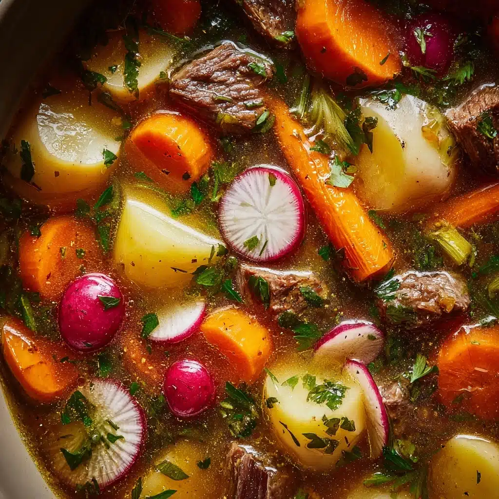 Beef Soup with Carrots and Radish Recipe - Recipe Image