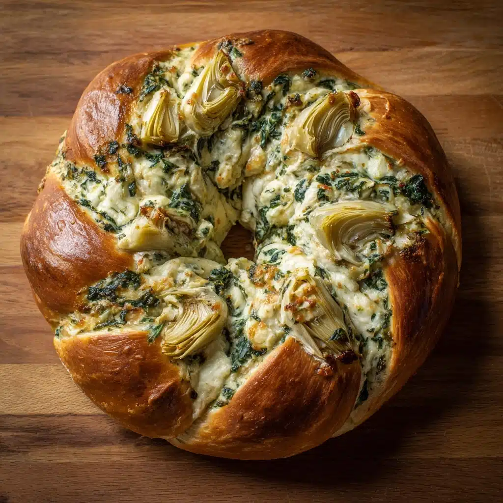 Spinach Artichoke Dip Bread Ring Recipe
