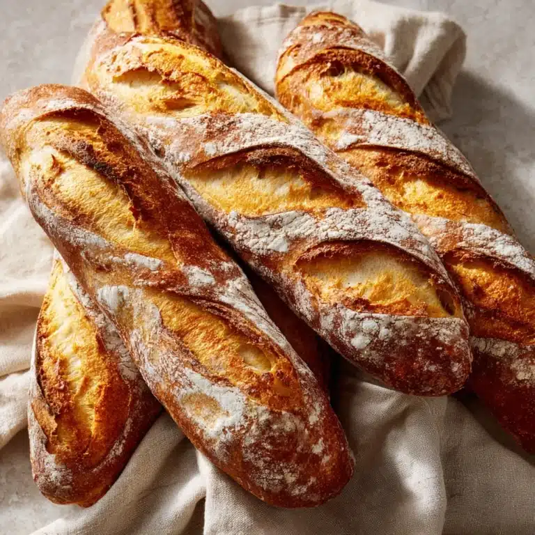 Classic Crusty French Baguettes Recipe