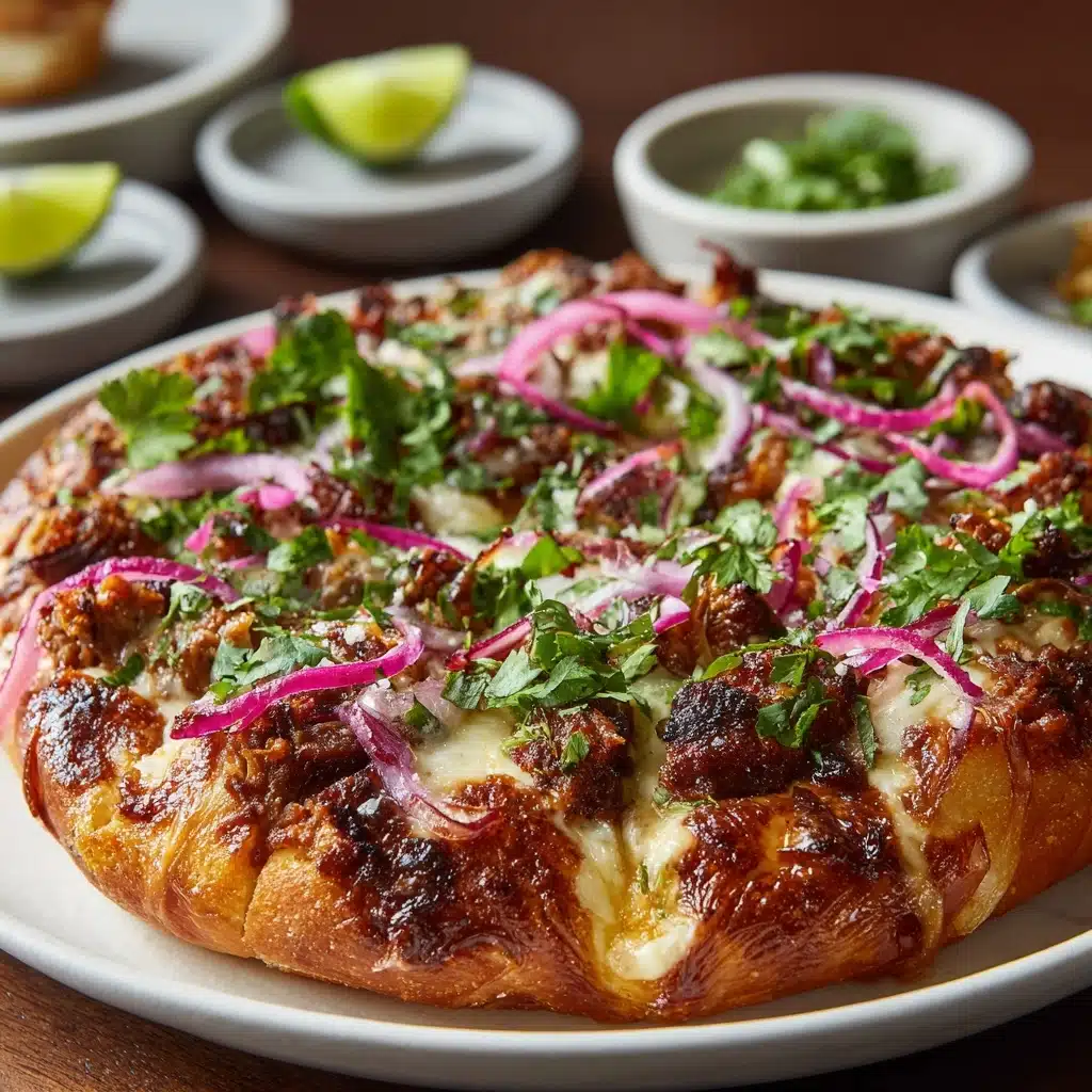 Crispy Oven-Baked Birria Pizza Recipe - Recipe Image