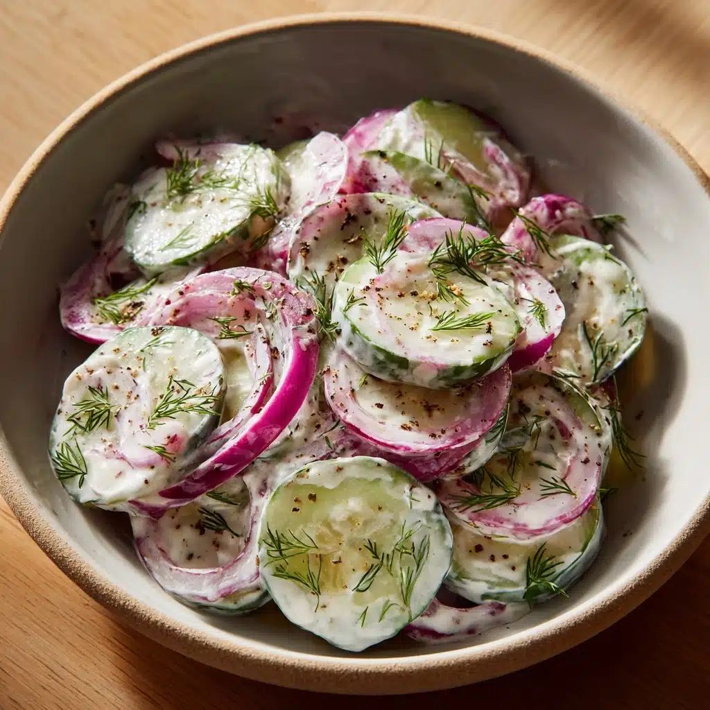 Creamy Cucumber Salad Recipe