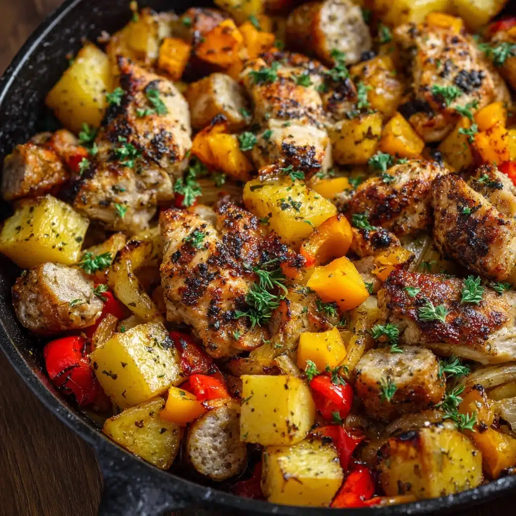 Chicken, Sausage, Peppers, and Potatoes Recipe - Recipe Image