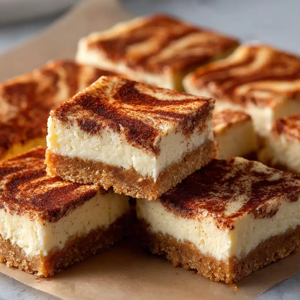 Cinnamon Churro Cheesecake Bars Recipe - Recipe Image