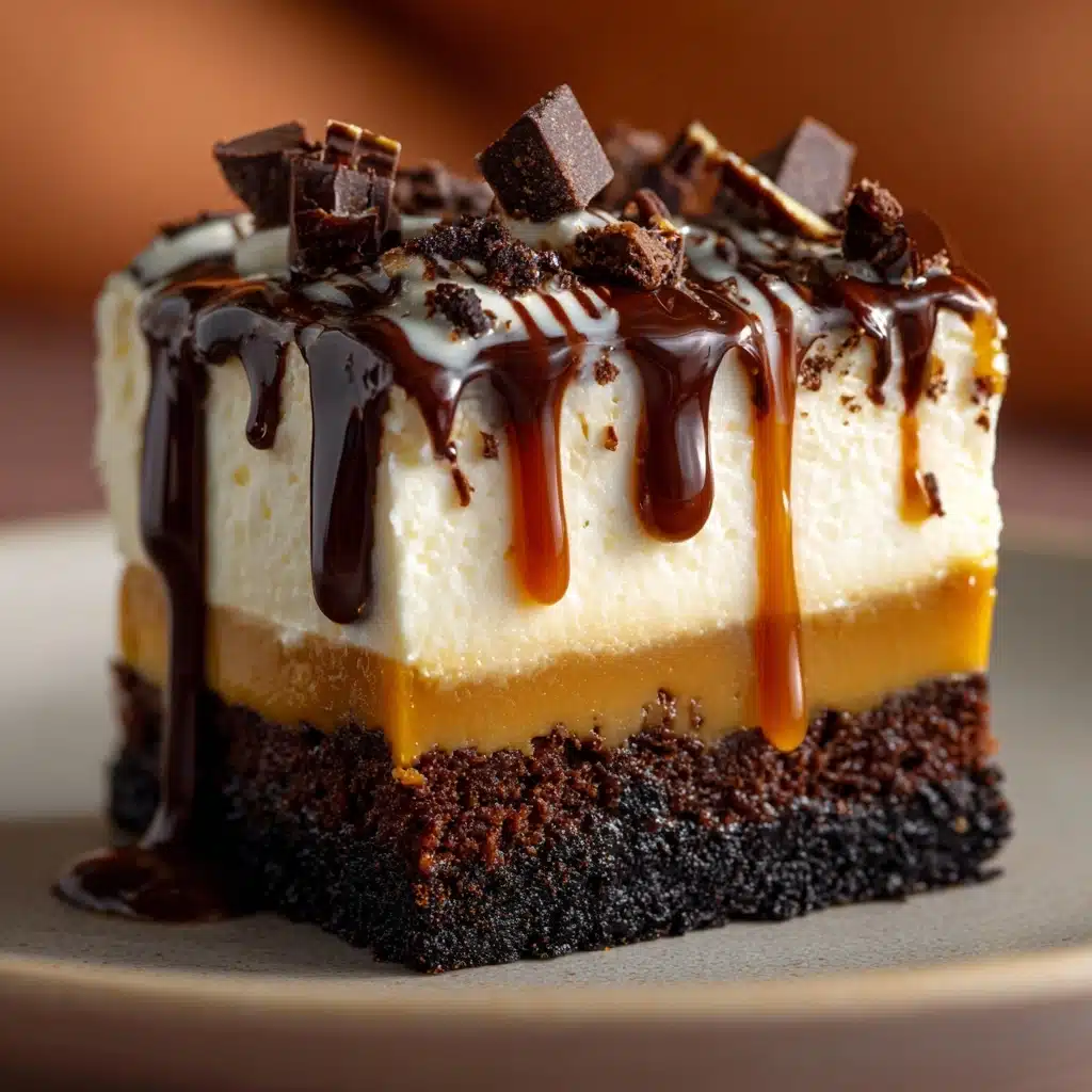 Caramel Brownie Cheesecake Recipe - Recipe Image