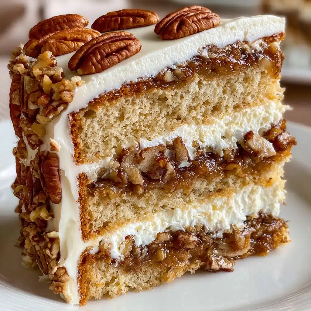 Pecan Pie Layer Cake Recipe - Recipe Image