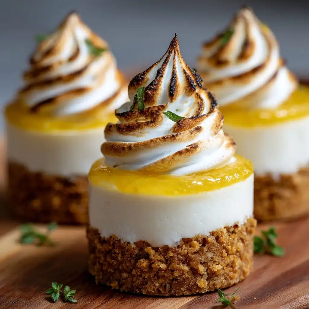 Mini Lemon Meringue Cheesecakes Recipe - Recipe Image