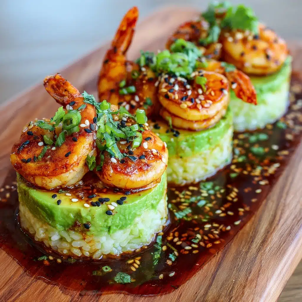 Spicy Shrimp Sushi Stacks Recipe - Recipe Image
