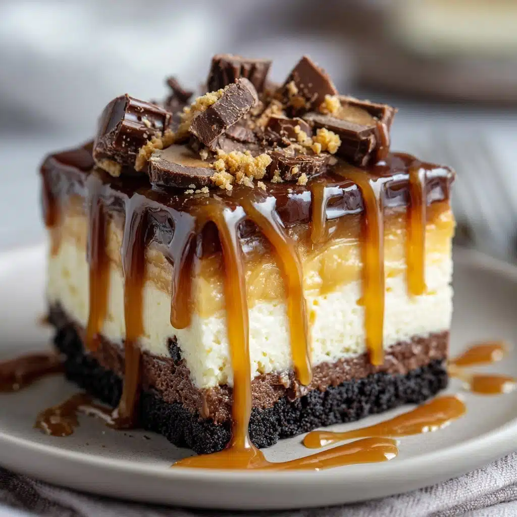 Caramel Brownie Cheesecake Recipe - Recipe Image