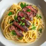 Garlic Butter Steak Lightning Noodles Recipe
