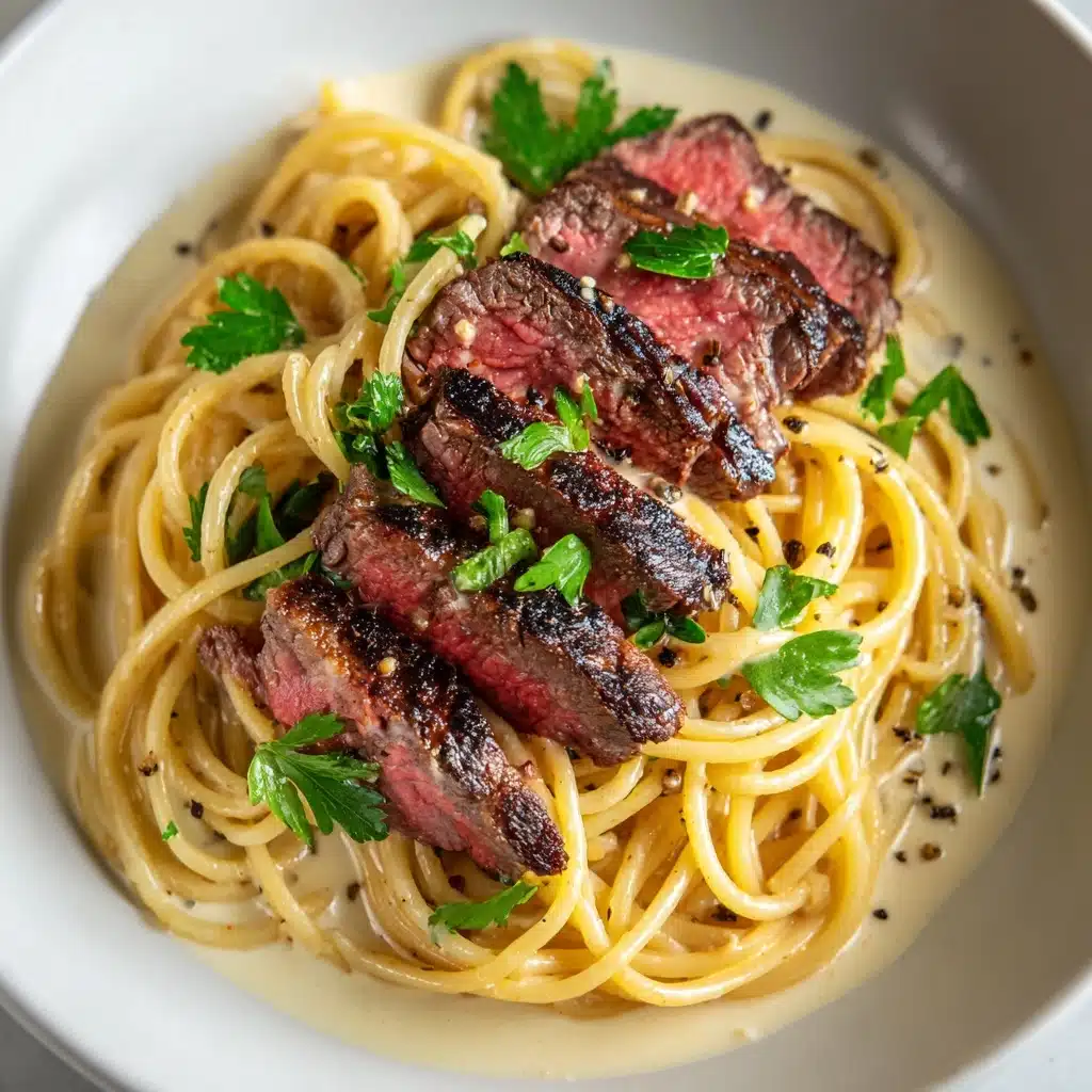 Garlic Butter Steak Lightning Noodles Recipe