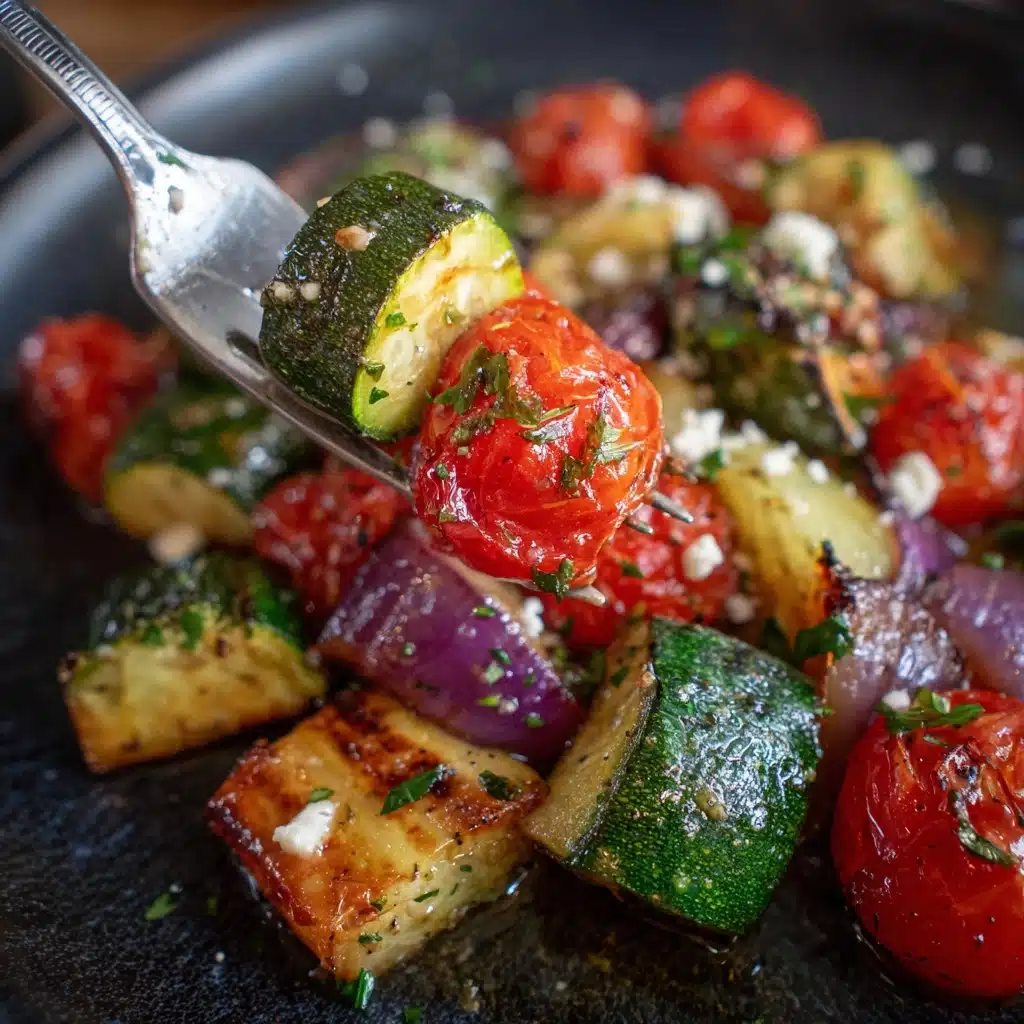 Air Fryer Greek Chicken and Veggies Recipe - Recipe Image