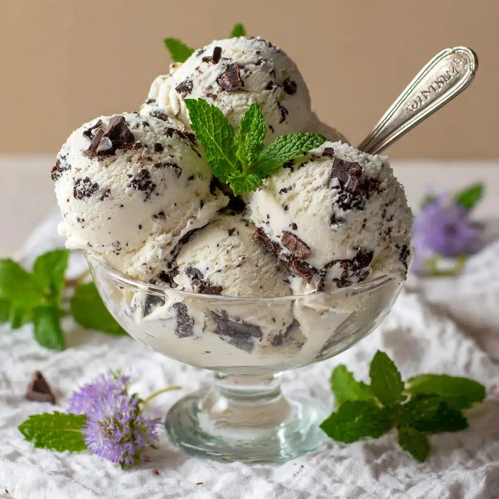 Homemade Mint Chocolate Chip Ice Cream Recipe - Recipe Image