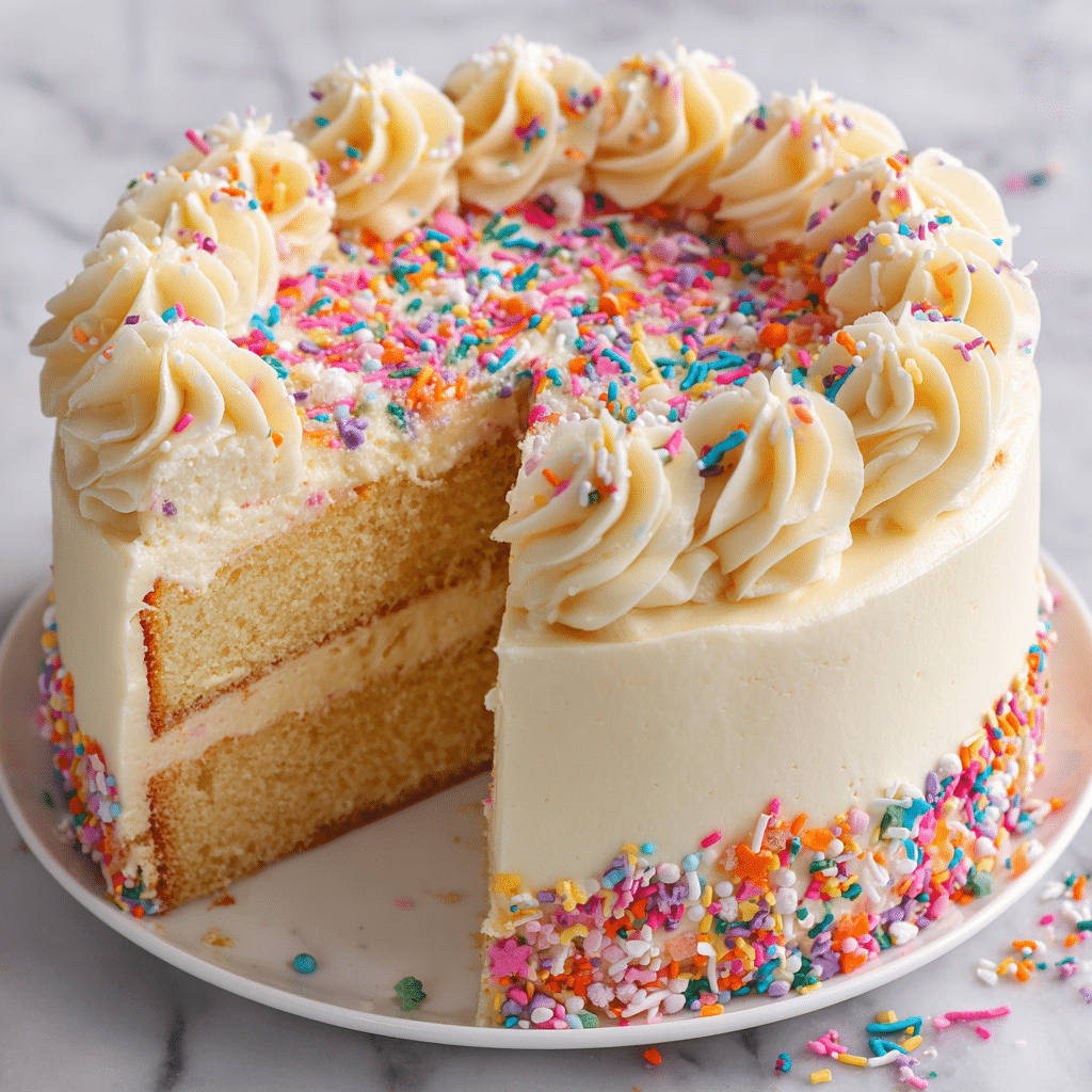 Homemade Vanilla Cake Recipe - Recipe Image