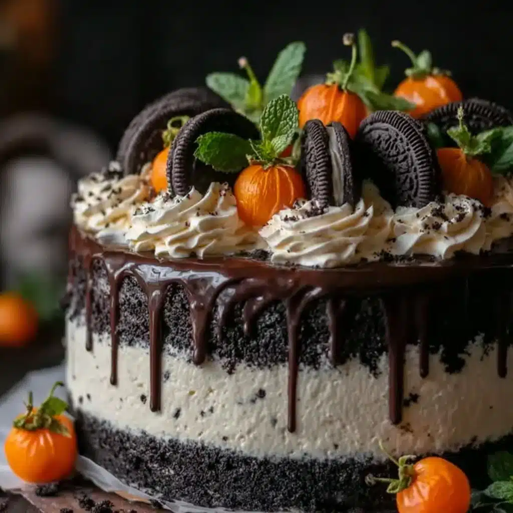 Halloween Oreo Dirt Cake Recipe - Recipe Image