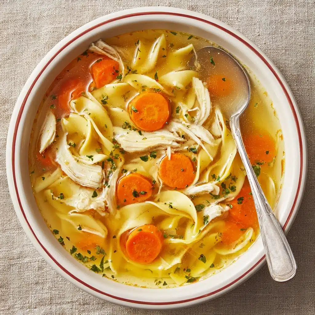Easy Homestyle Chicken Noodle Soup Recipe - Recipe Image