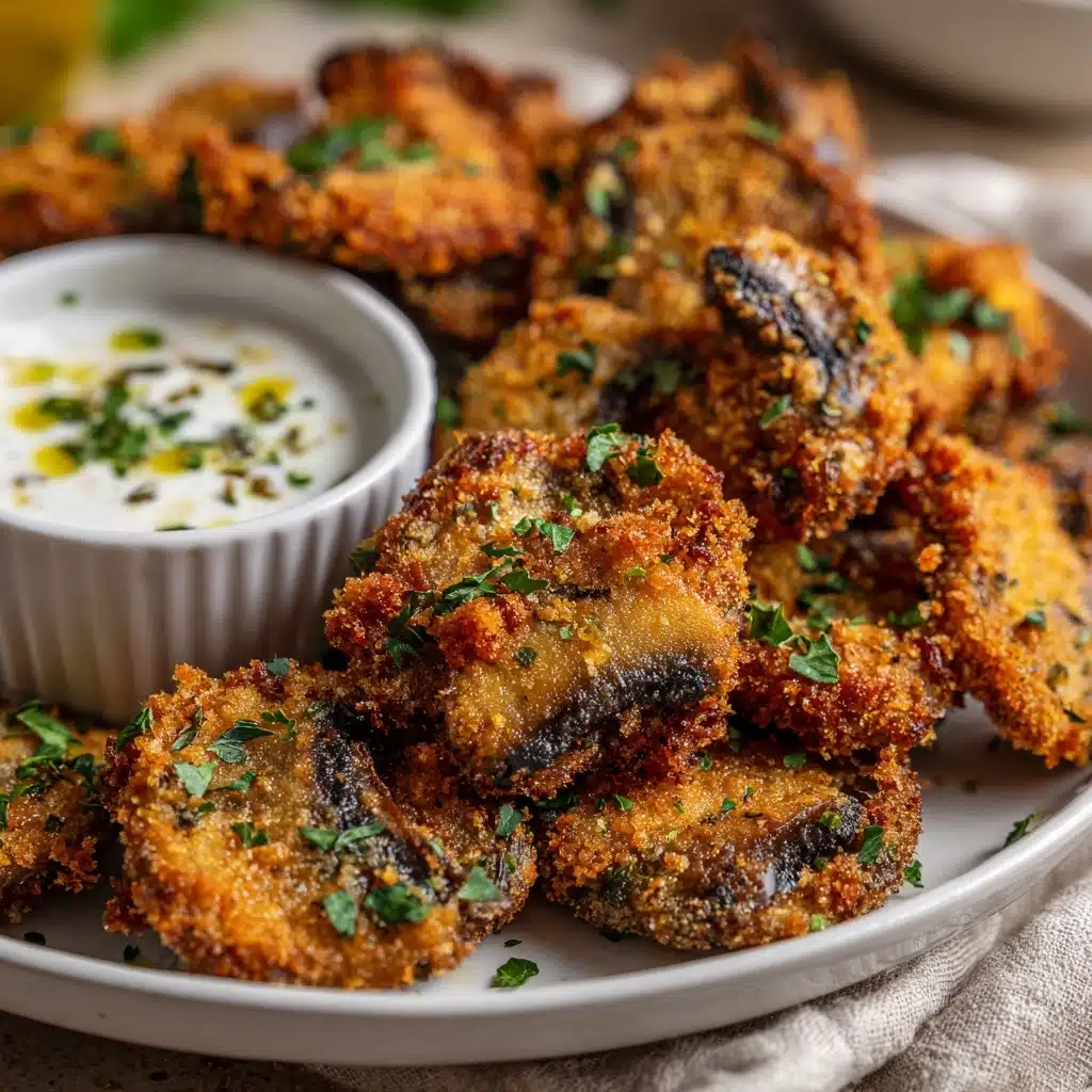 Fried Sliced Mushrooms with Ranch Recipe - Recipe Image