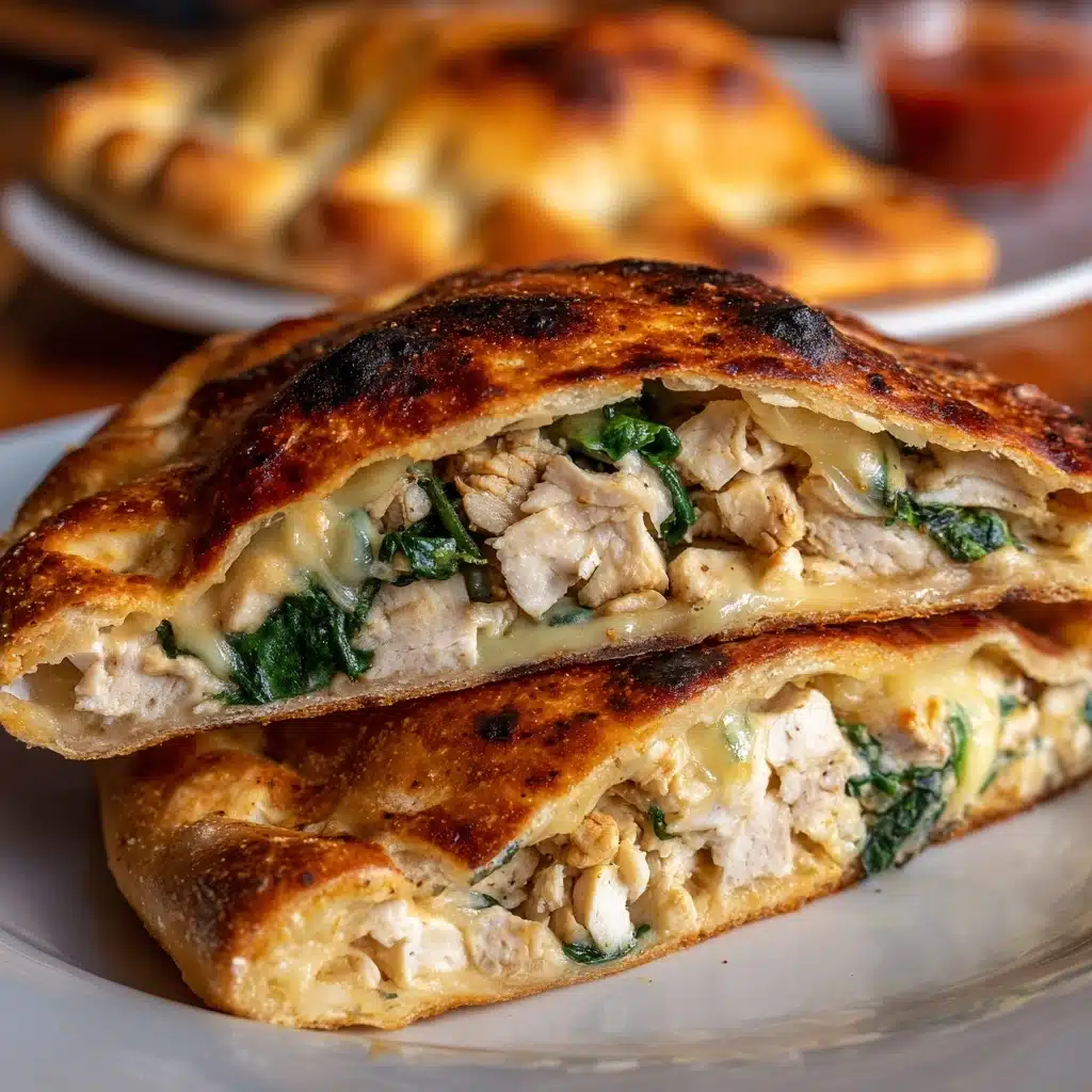 Creamy Chicken Calzone Recipe - Recipe Image