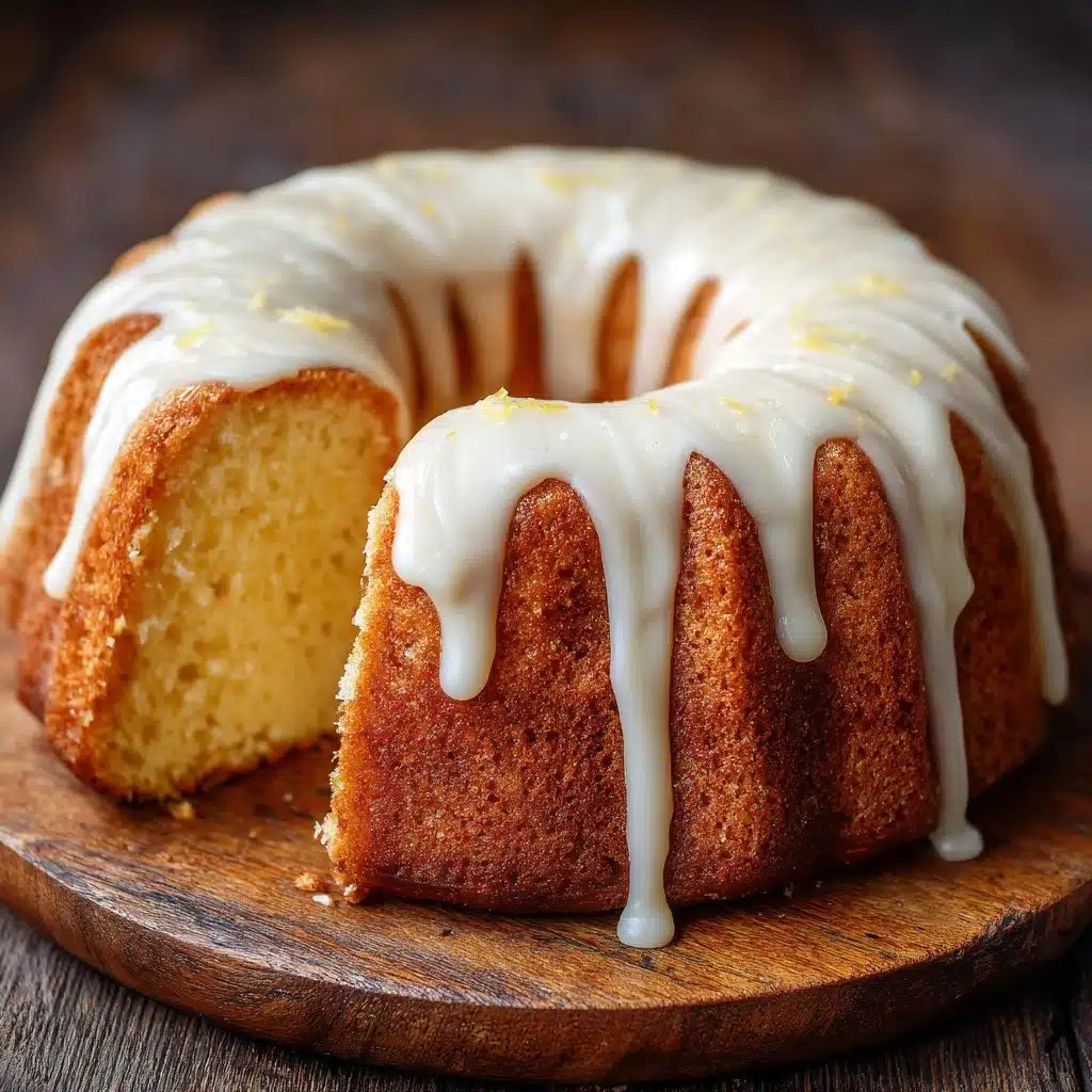 Vanilla Buttermilk Pound Cake with Cream Cheese Glaze Recipe - Recipe Image