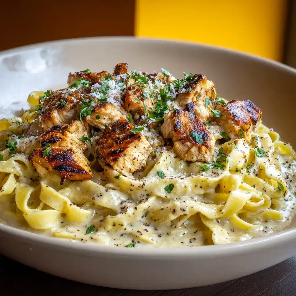 Creamy Cowboy Butter Chicken Linguine Recipe - Recipe Image