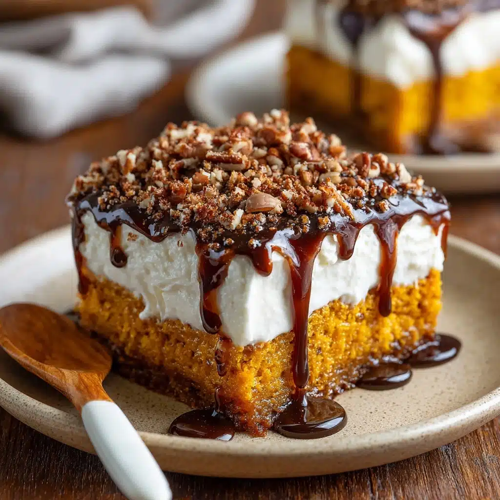 Pumpkin Caramel Poke Cake Recipe - Recipe Image