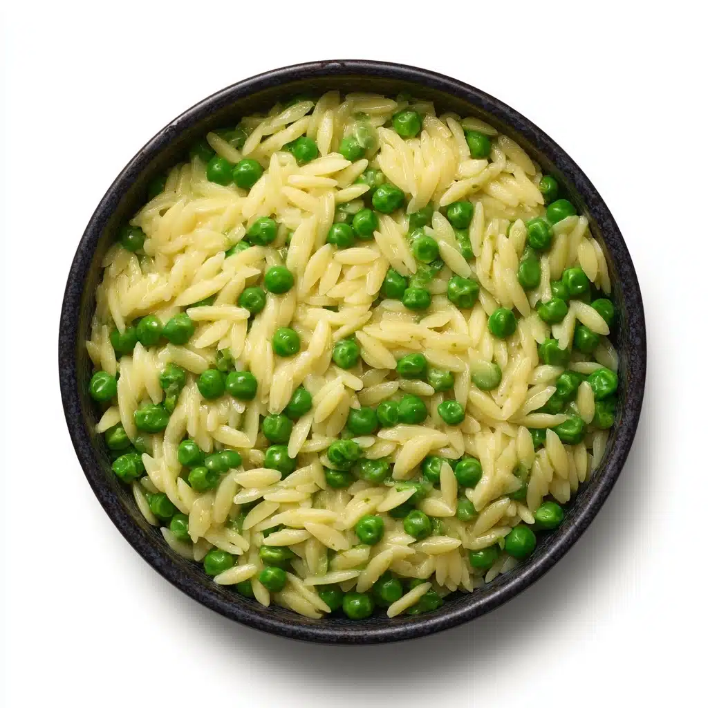 Creamy Parmesan Orzo with Peas Recipe - Recipe Image