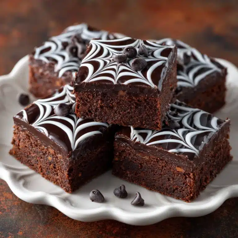 Spider Web Halloween Brownies Recipe