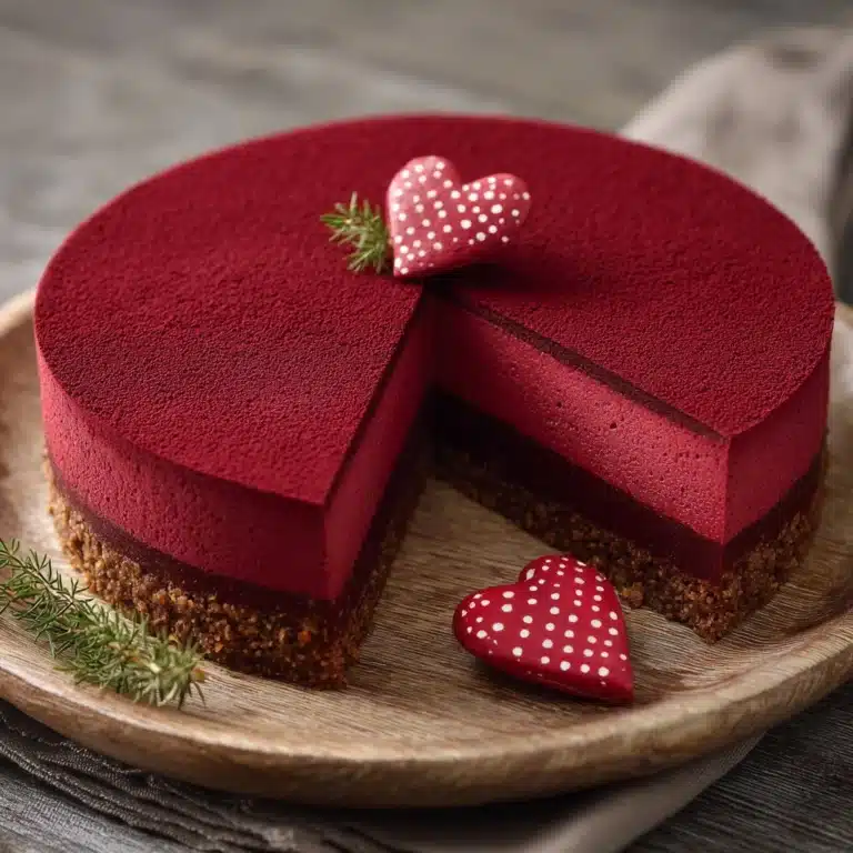 Valentine’s Day Red Velvet Cheesecake Recipe
