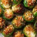 Garlic Parmesan Roasted Brussels Sprouts Recipe