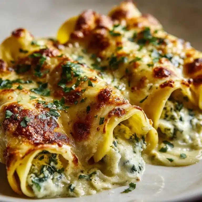 Chicken Alfredo Lasagna Rolls Recipe