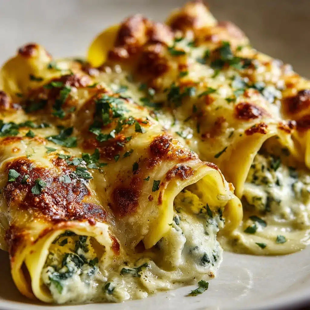 Chicken Alfredo Lasagna Rolls Recipe