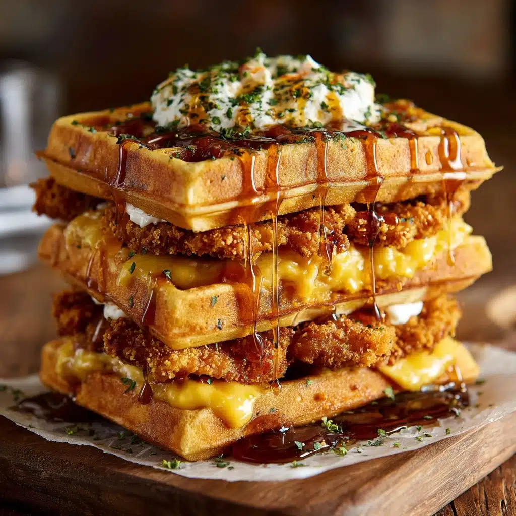 Chicken and Waffles Sliders Recipe - Recipe Image