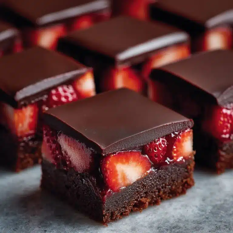 Chocolate-Covered Strawberry Brownies Recipe
