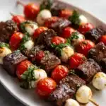Beef Caprese Skewers Recipe