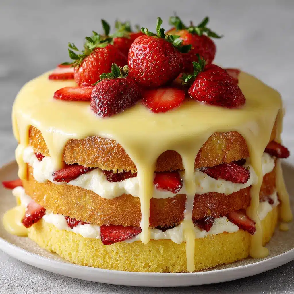Strawberry Lemonade Layer Cake Recipe - Recipe Image