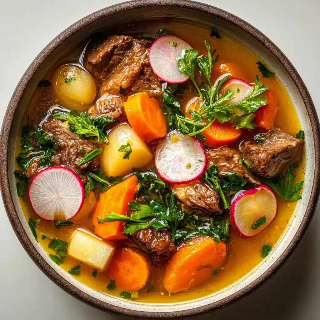 Beef Soup with Carrots and Radish Recipe - Recipe Image